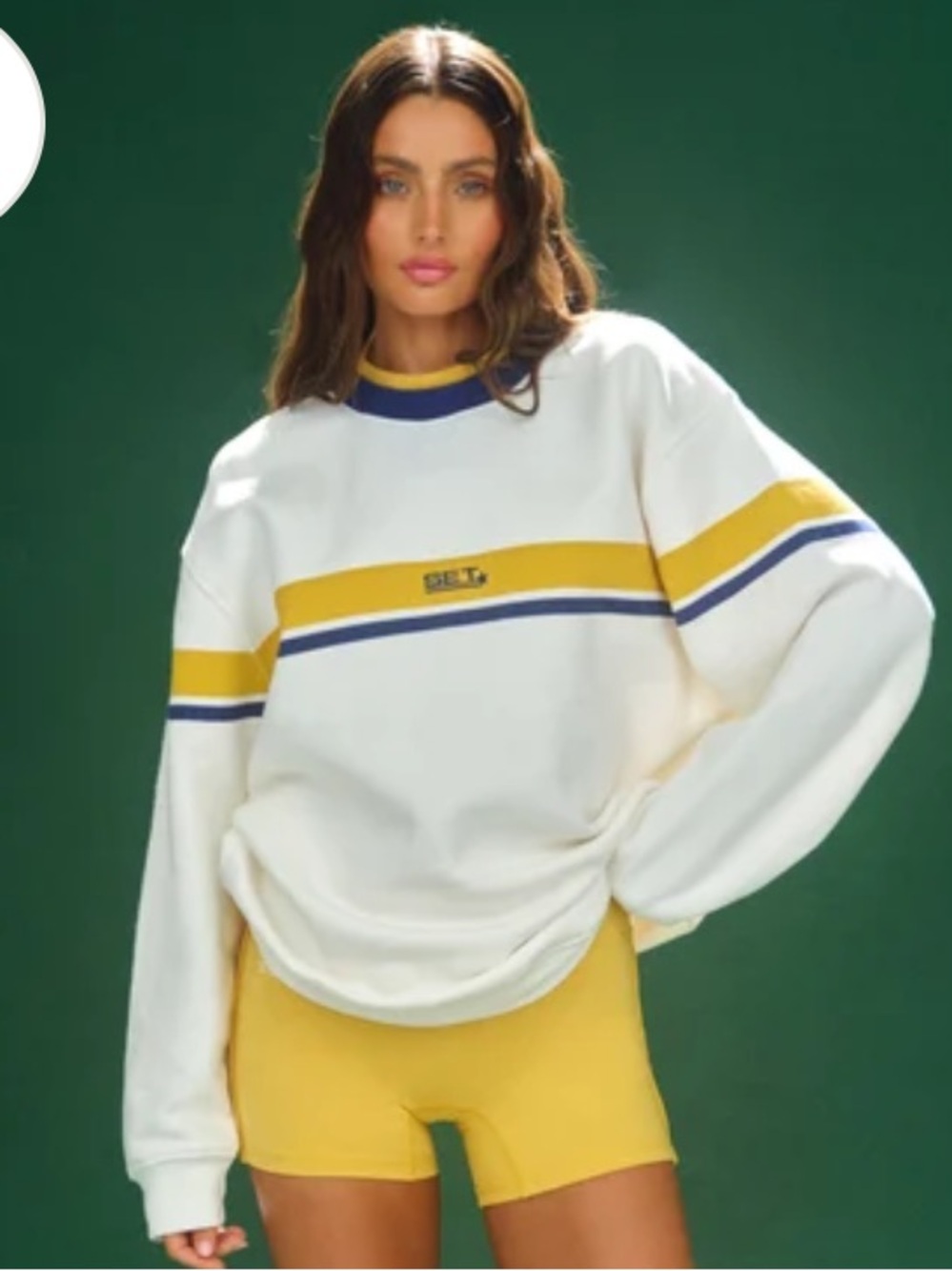 SET Active Staple SET Striped Layer Crewneck